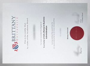 Purchase a Brittany Universite diploma online