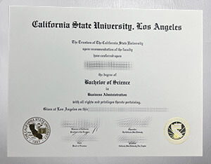 California State University Los Angeles diploma