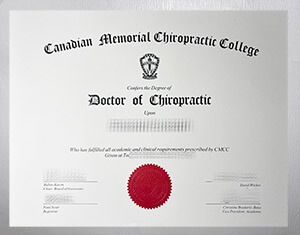 Purchase Canadian Memorial Chiropractic College diploma online