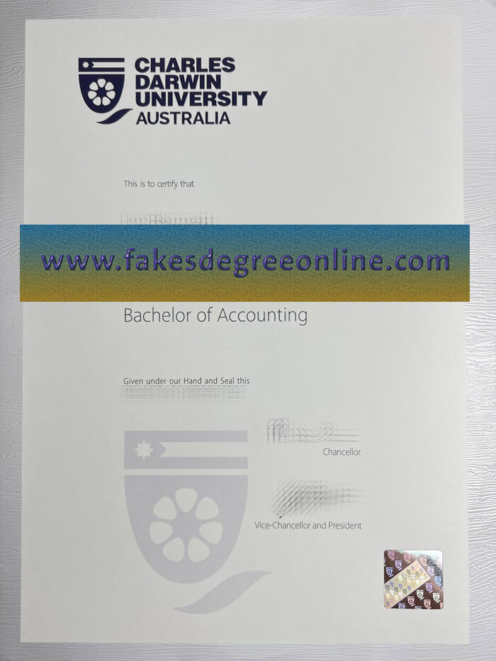 Charles Darwin University diploma, CDU degree