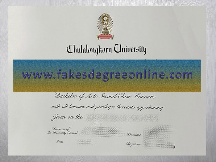 Chulalongkorn University diploma