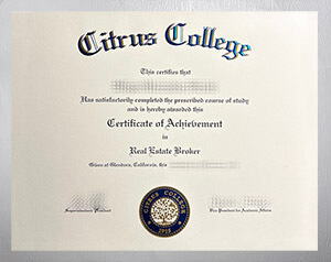 Purchase a Citrus College diploma online