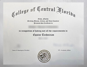 Purchase a College of Central Florida diploma online