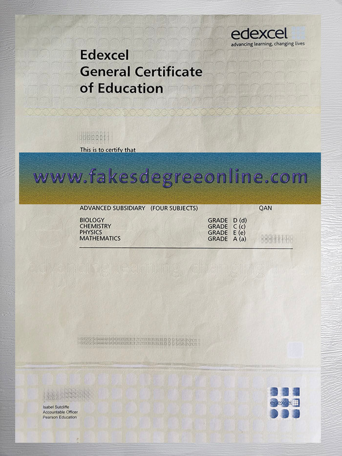 Edexcel General Certificate of Education