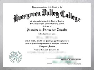 Purchase a Evergreen Valley College diploma online