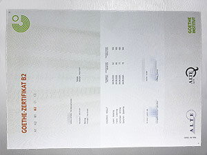 Obtain Goethe-Zertifikat B2 certificate online
