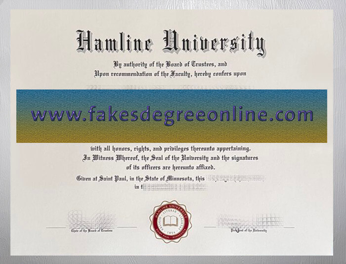 get a Hamline University diploma, Hamline University degree in USA