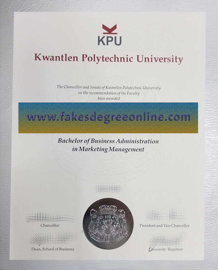 Kwantlen Polytechnic University diploma, KPU degree