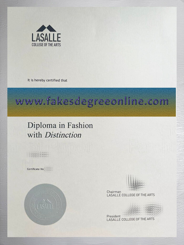 Lasalle College of The Arts diploma, Lasalle College of The Arts degree