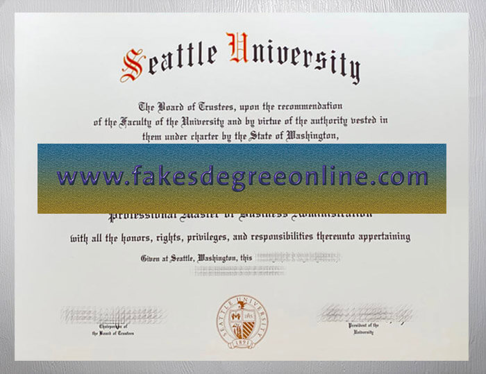 Seattle University diploma, SU degree online