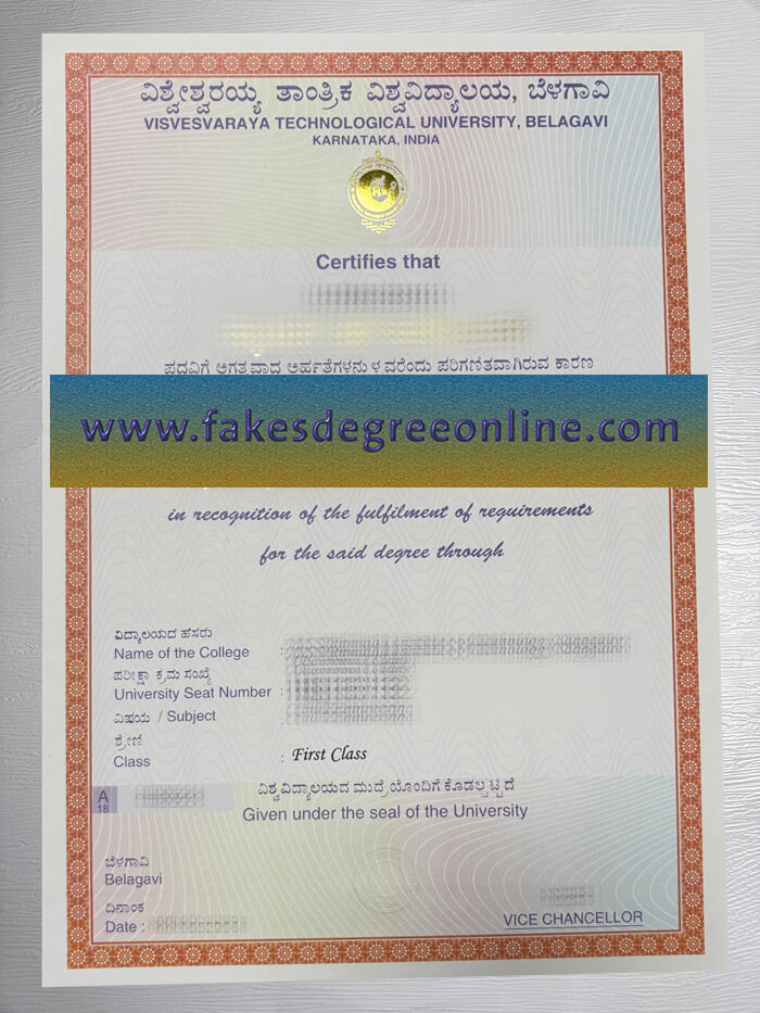 Visvesvaraya Technological University diploma, VTU diploma