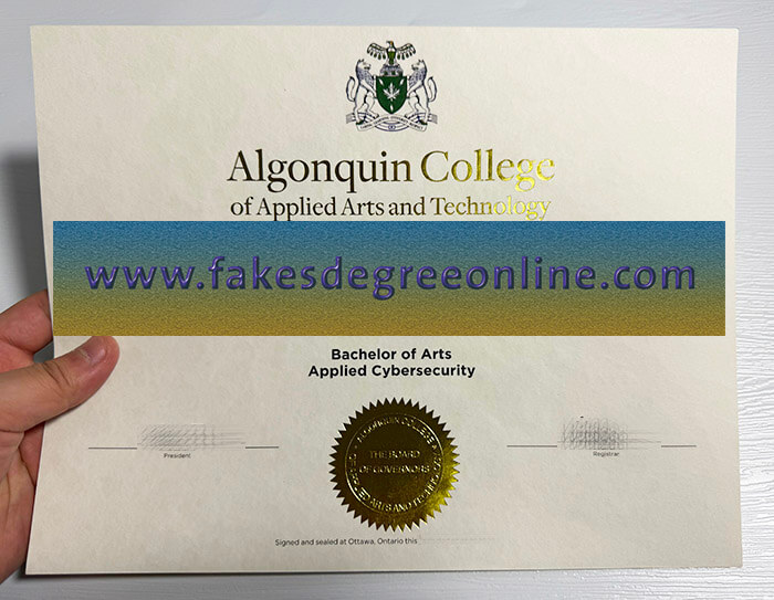Algonquin College diploma, Make Algonquin College degree online