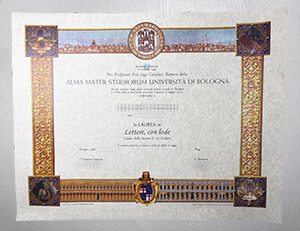 Fake Alma Mater Studiorum Università Di Bologna diploma