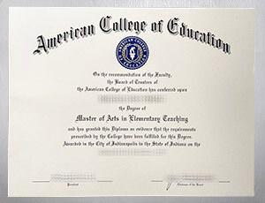 Get a American College of Education diploma online