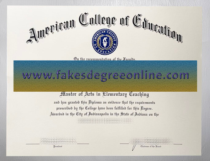 Get a American College of Education diploma