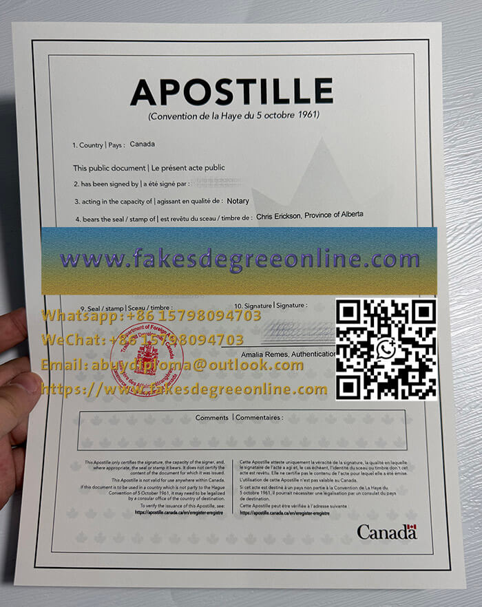 Get a Apostille Canada certificate online