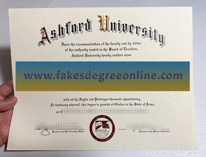 Obtain a Ashford University diploma online