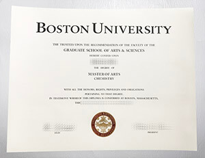 Purchase a Boston University diploma online
