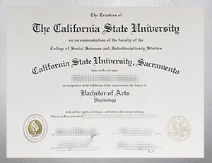 Purchase a California State University Sacramento diploma online