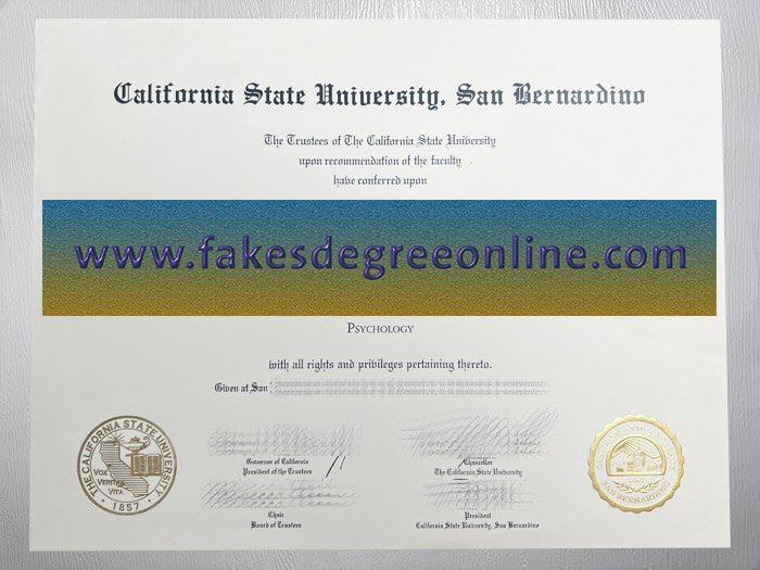 Get a California State University San Bernardino diploma