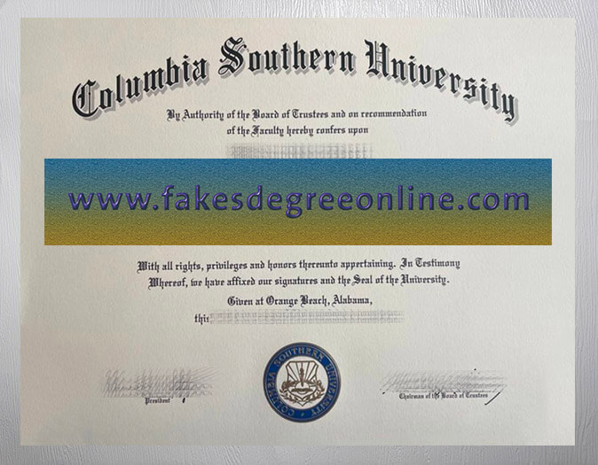 Get a Columbia Southern University diploma