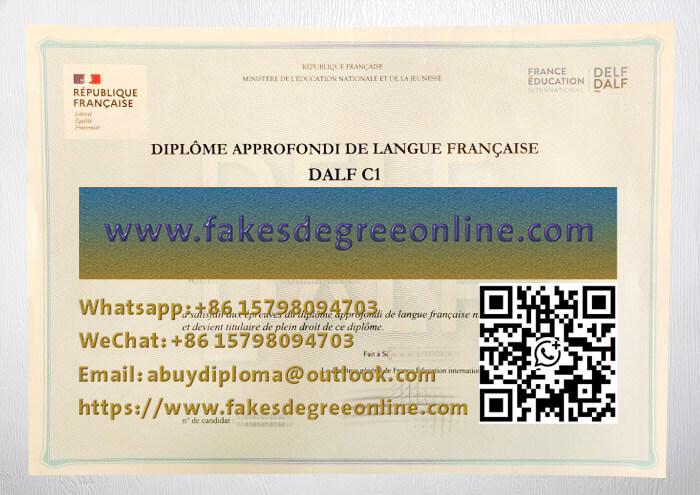 Get a DALF C1 certificate online, Purchase a DALF C1 diploma online