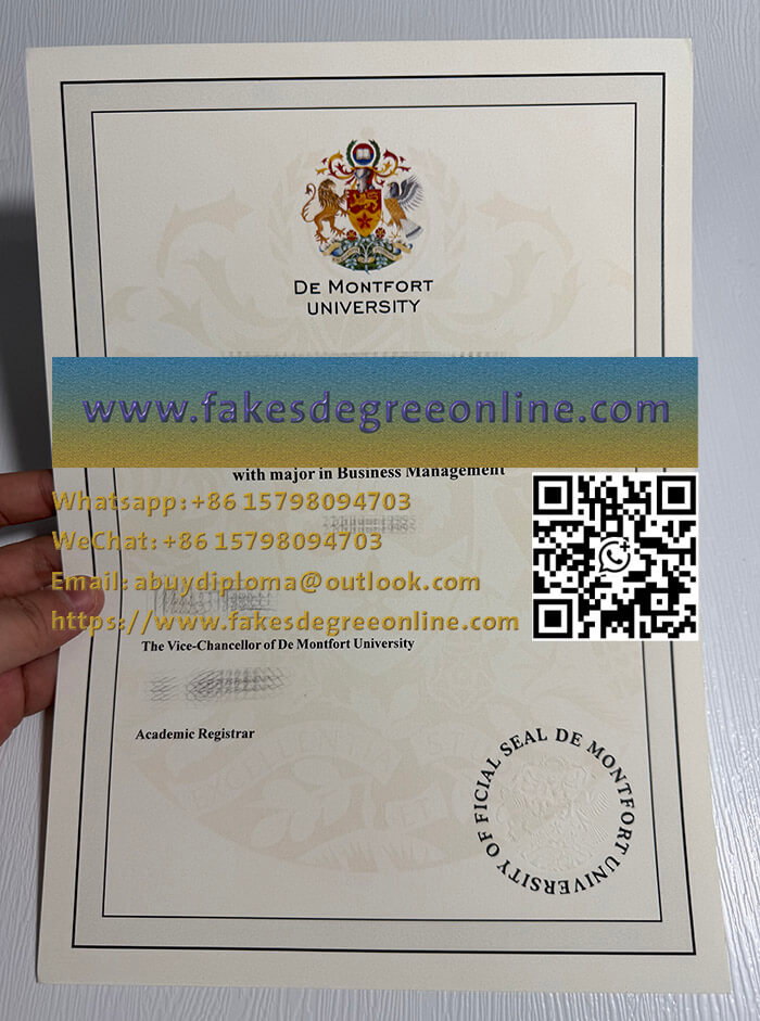 Get a De Montfort University diploma online