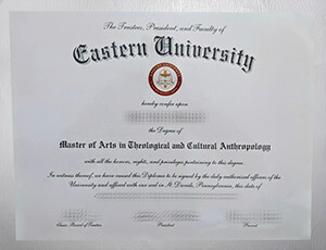 Eastern University diploma, Eastern University degree