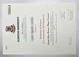 Purchase a Egerton University diploma online