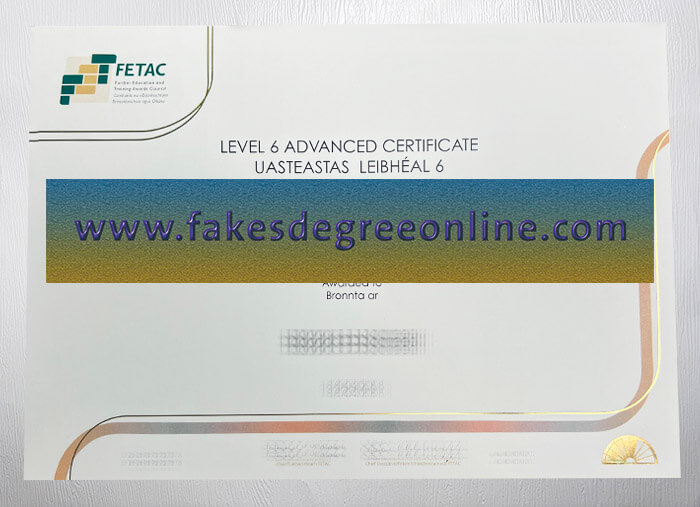 Purchase a FETAC certificate online