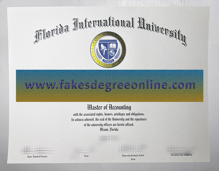 Florida International University diploma, Fake a FIU degree online
