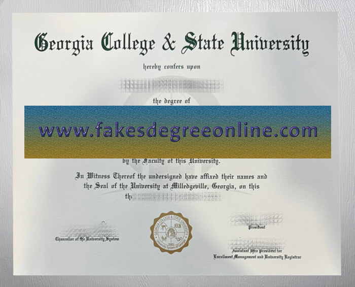 Georgia College & State University diploma