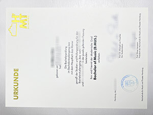 Purchase a HFMT Hamburg Urkunde online, Fake HFMT Hamburg diploma