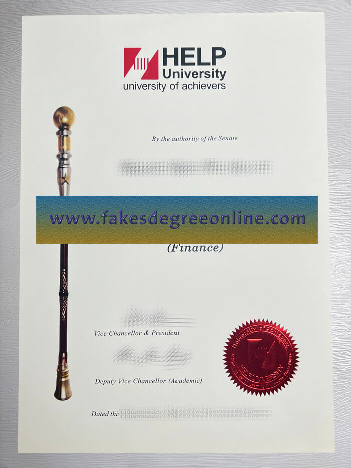 Get a Help University diploma online