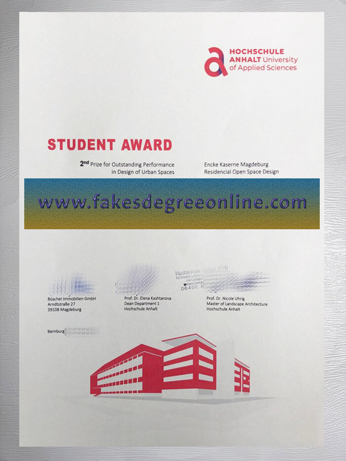 Get a Hochschule Anhalt University certificate online