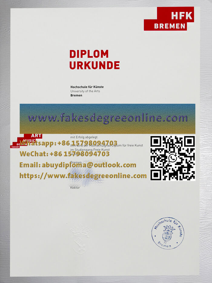 Purchase a Hochschule für Künste Bremen diploma online