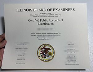 Purchase a Illinois CPA license certificate online