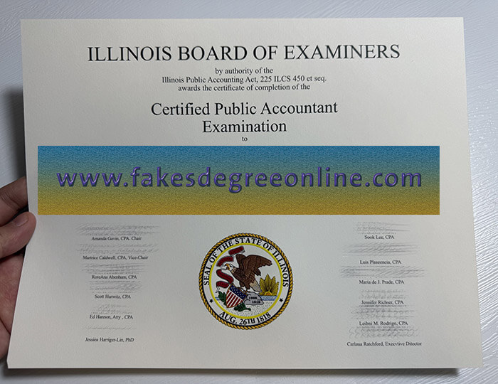 Get a Illinois CPA license certificate online