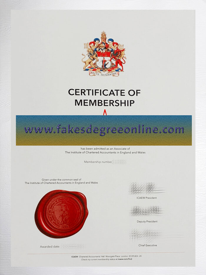 Get Institute of Chartered Accountants in England and Wales certificate, Fake a ICAEW certificate