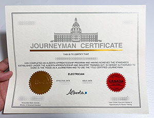 Make a Journeyman Certificate online