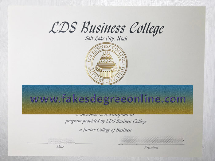 Purchase LDS Business College certificate online