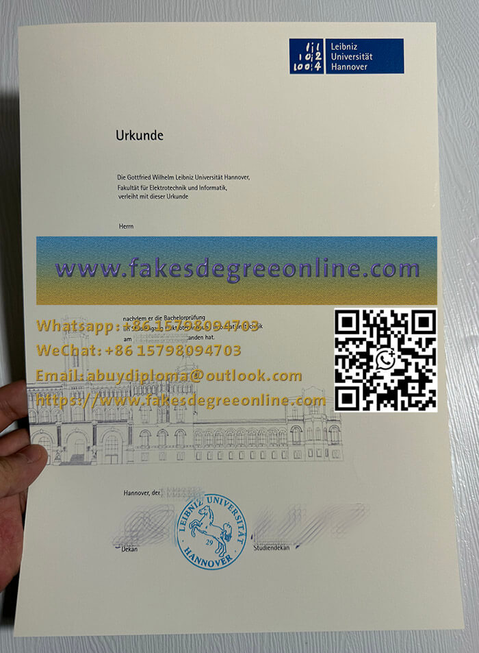 Leibniz Universität Hannover Urkunde