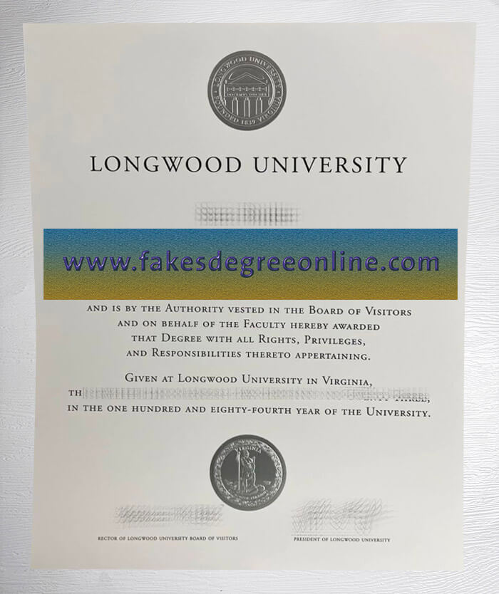 Get Longwood University diploma online