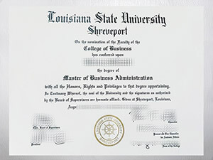 Purchase Louisiana State University Shreveport diploma online