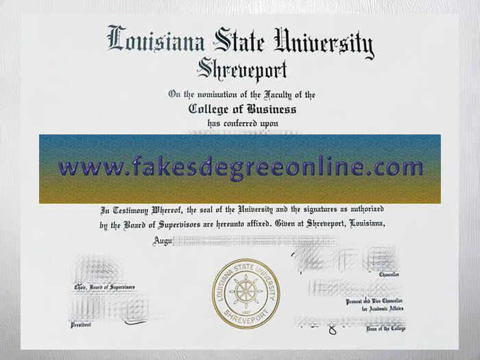 Get Louisiana State University Shreveport diploma, LSUS degree online