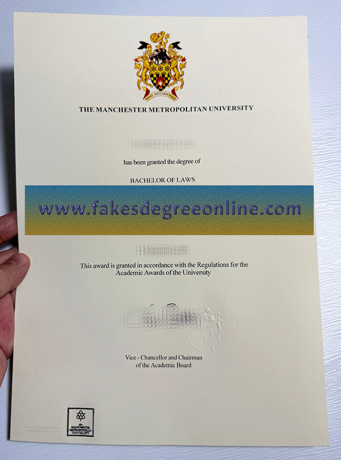 Get Manchester Metropolitan University diploma online