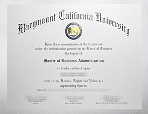 Marymount California University diploma