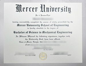Purchase Mercer University diploma online