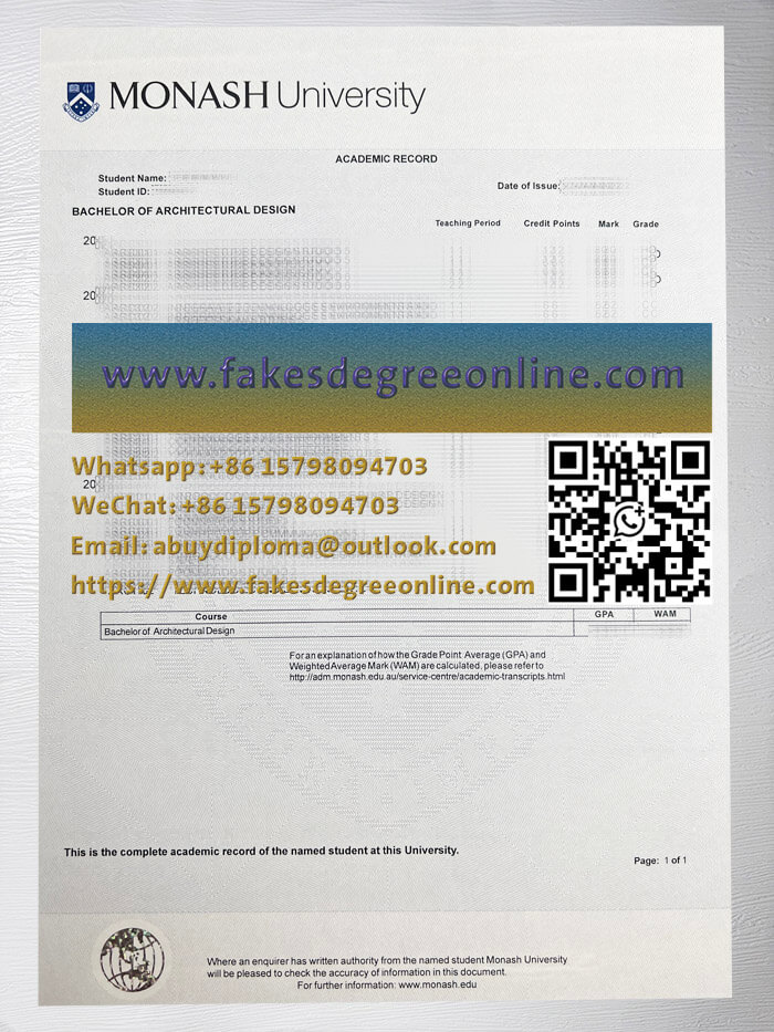 Purchase a Monash University transcript online