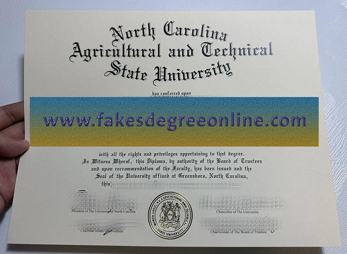 Get North Carolina A&T State University diploma online